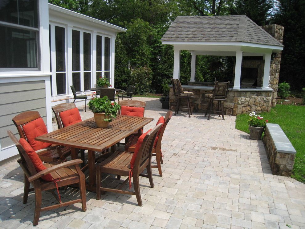 Virginia Cook Realtors for a Traditional Patio with a Paver Patio Design and Outdoor Entertaining by O'grady's Landscape