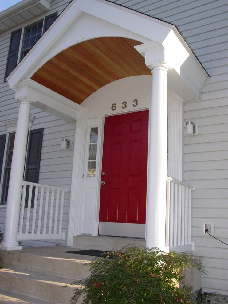 Virginia Cook Realtors for a Traditional Porch with a Round Columns and Cook Bros. of Arlington, Va.    Entries, Porches and Porticos by Cook Bros Design Build Remodeling