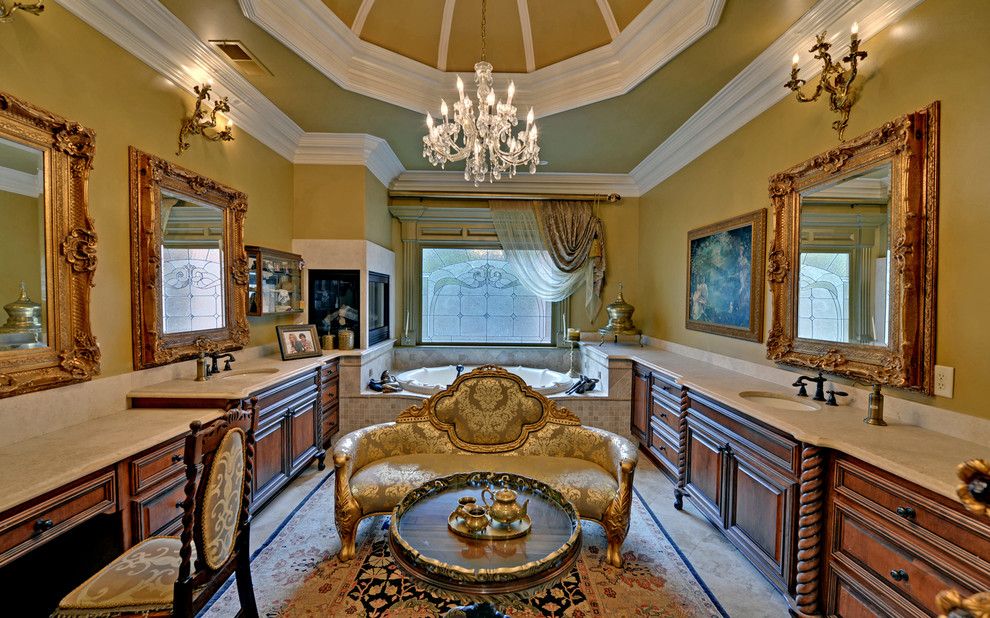 Wade Hampton Golf Club for a Eclectic Bathroom with a the River Club and the River Club Custom Homes by Envision Web