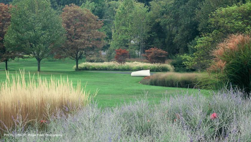 Warm Season Grasses for a Traditional Landscape with a Landscape Architecture and Clinton & Associates | Landscape Architects in Washington Dc, Maryland, and Virg by Clinton & Associates, Pc Landscape Architects