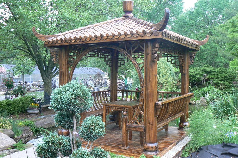 Waterscapes for a Asian Deck with a Asian and Waterscape by Curb Appeal Design Llc