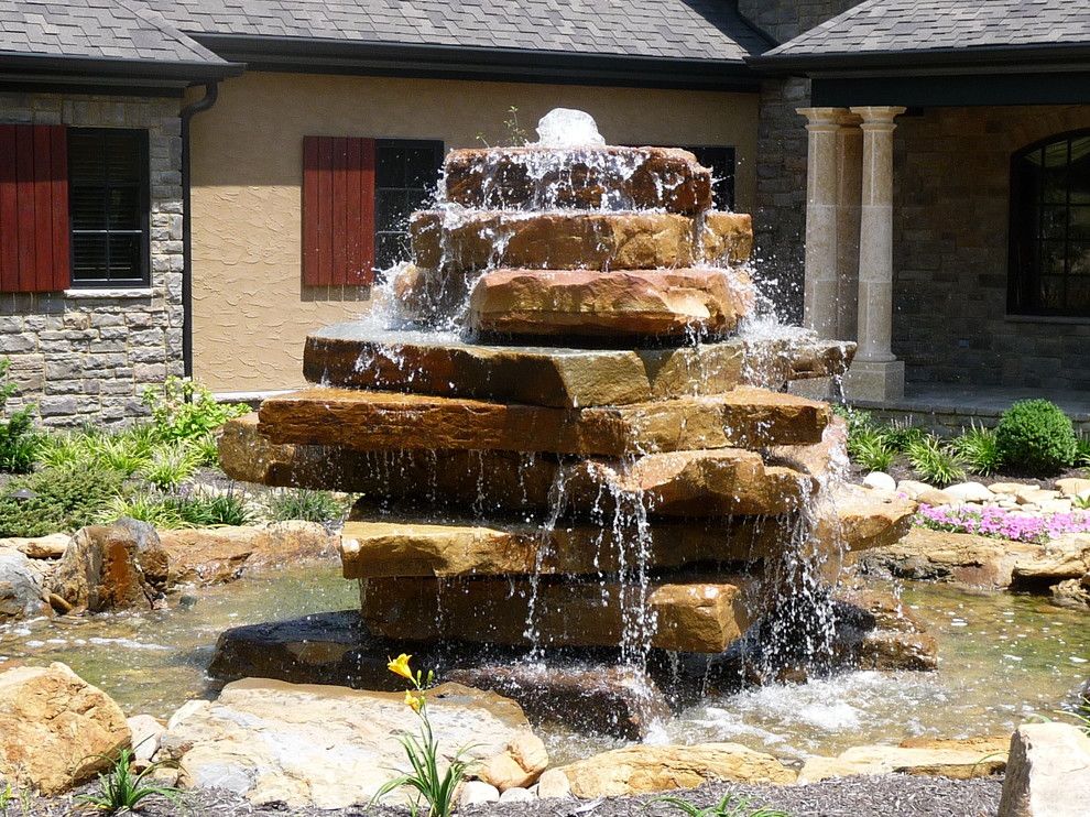 Waterscapes for a  Spaces with a Yard Pond and Water Features by Michael Versen & Associates