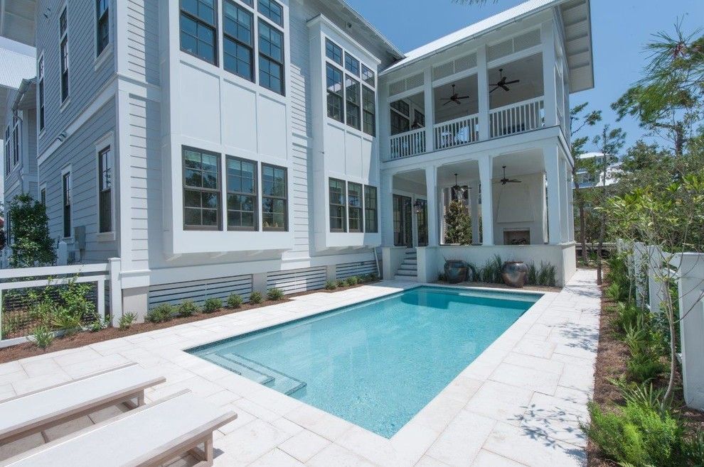 Watersound Florida for a Beach Style Pool with a Beach Cottage and 277 Western Lake by Chancey Design