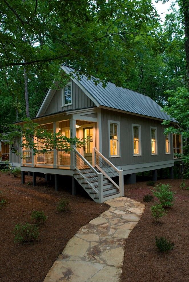 Weather Ft Collins Co for a Rustic Exterior with a Vertical Seam and Camp Callaway by Pine Mountain Builders, Llc