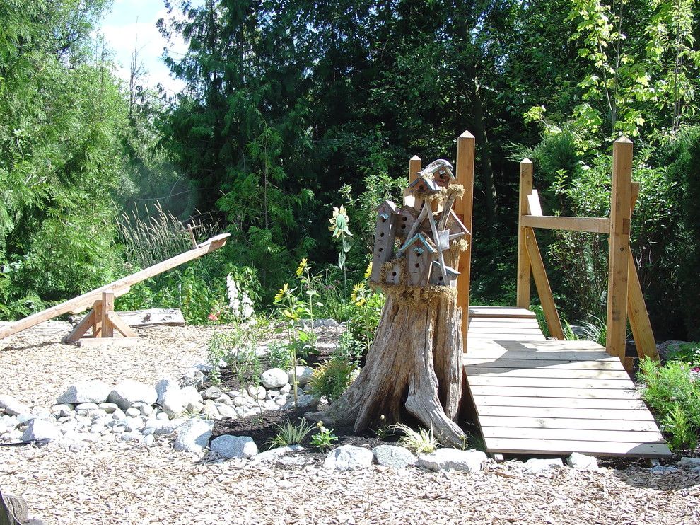 Weather Woodinville Wa for a Rustic Landscape with a Pond and More Project Photos. Please See Us at Classicnursery.com for More Info by Classic Nursery & Landscape Co. / Alan Burke, Asla