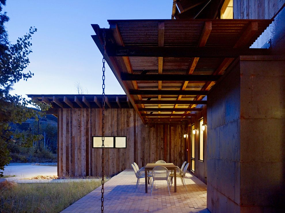 Weathering Steel for a Modern Exterior with a Modern and Aspen Creek Residence by Carney Logan Burke Architects
