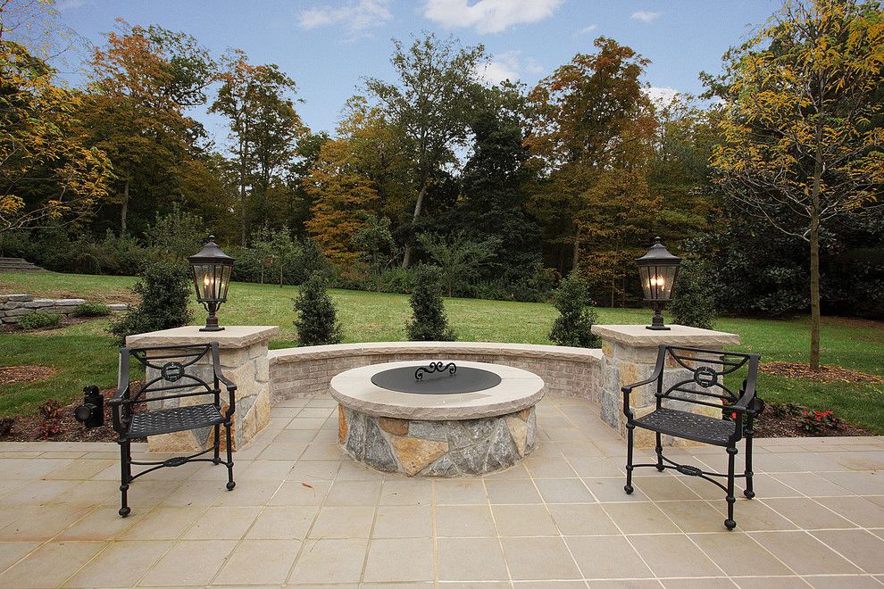 Weichert Nj for a Traditional Patio with a Limestone Patio and Rear Yard Elegance by L&l Builders Corp