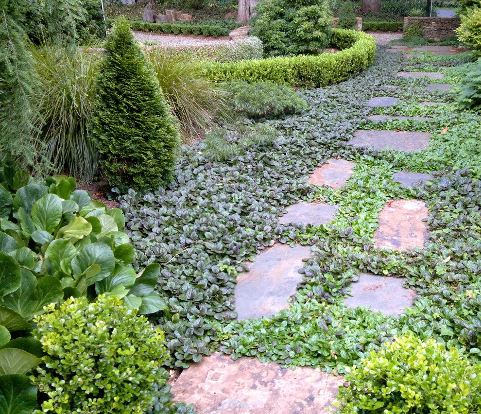 What is a Chiver for a Traditional Landscape with a Ironstone Wall and Cool Climate Garden by Arthur Lathouris Garden Designer