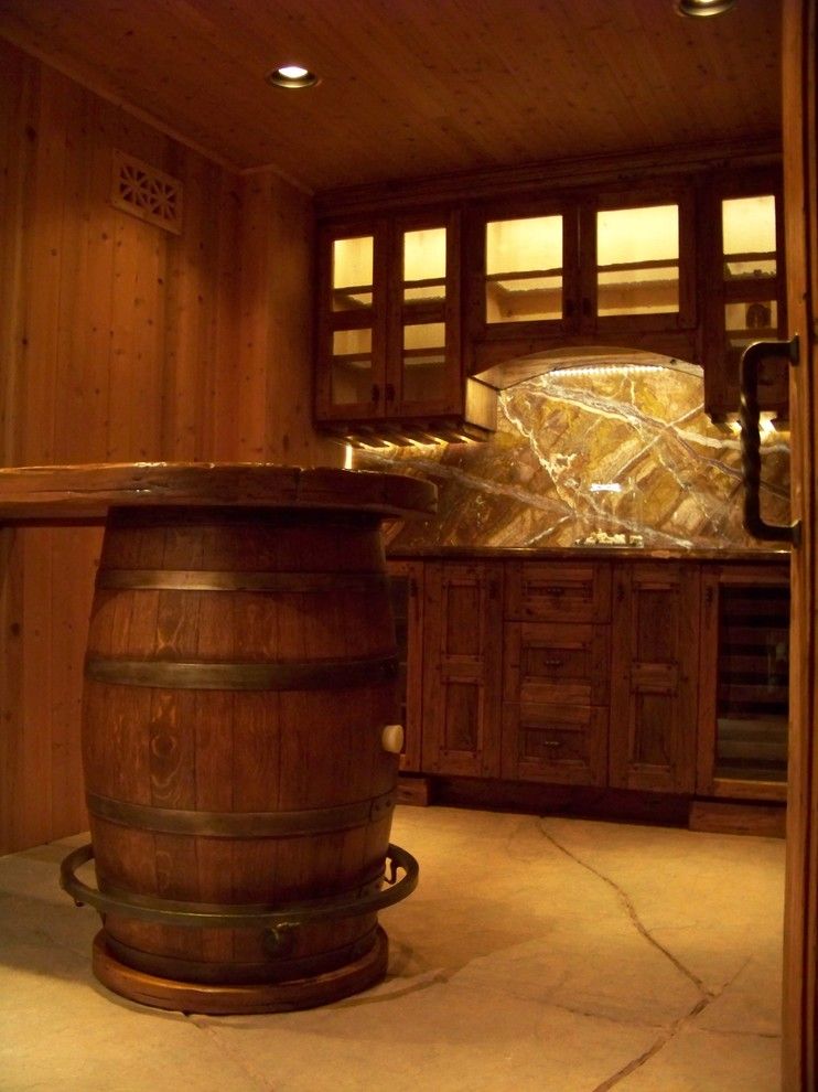 What is a Humidor for a Mediterranean Wine Cellar with a Doors and Skiby & Sons Wine Cellar by Skiby & Sons