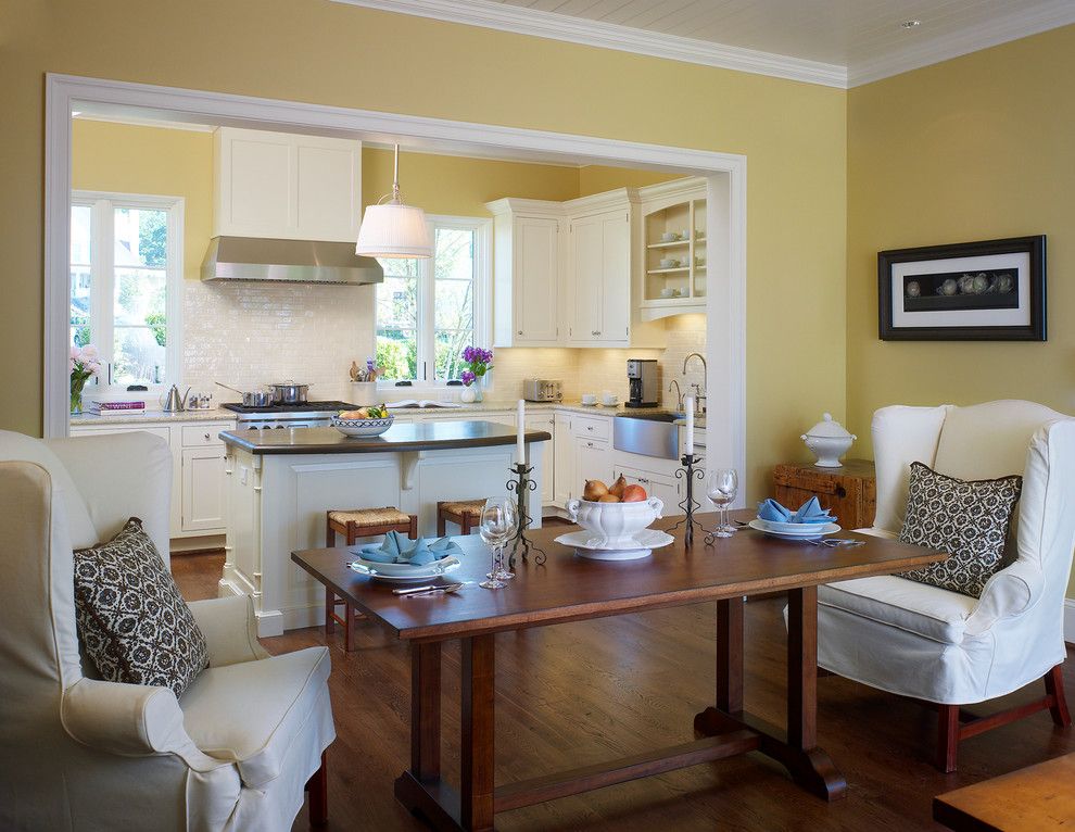 White Stallion Ranch for a Traditional Kitchen with a White Drawers and Small Norman Home by Barnes Vanze Architects, Inc