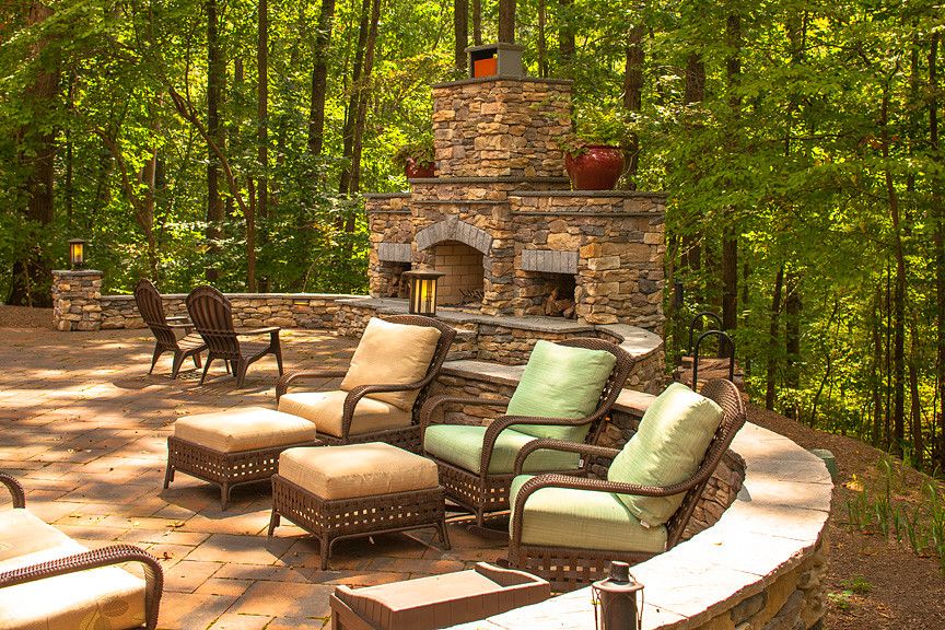 Wieland Furniture for a Traditional Patio with a Patio and Exteriors by Wall to Wall Construction, Llc