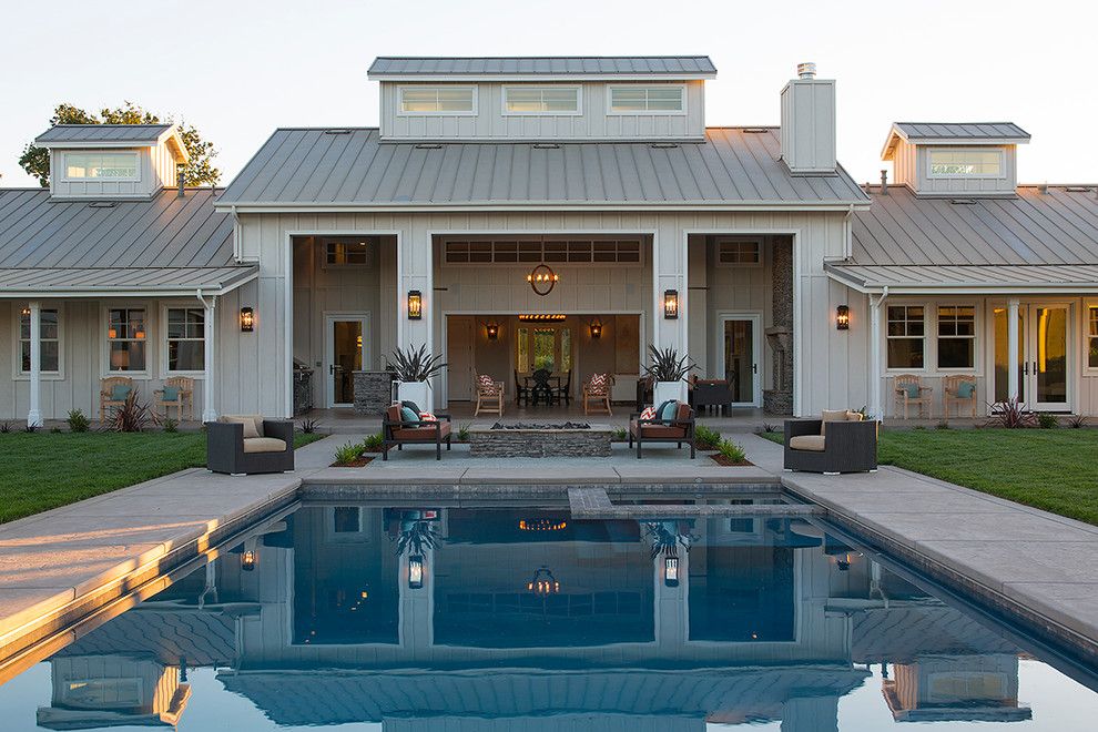 Williamsburgh Savings Bank for a Farmhouse Patio with a Cupola and Farmhouse Patio by Adlsf.com