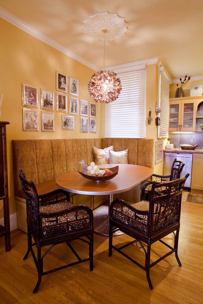 Williamsburgh Savings Bank for a Traditional Dining Room with a Hardwood Floors and Dining Area in Apartment by Adeeni Design Group