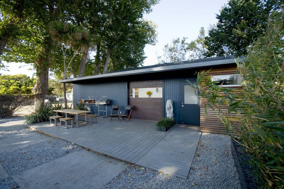 Wimsatt Building Materials for a Industrial Exterior with a Picnic Table and Shoup Residence + Office Compound by Building Lab, Inc.