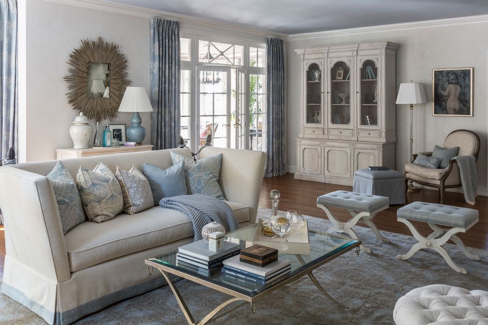 Windham Auto Sales for a Transitional Living Room with a Light Gray Wall and Living Room, American Heart Association Showhouse by Kate Singer Home