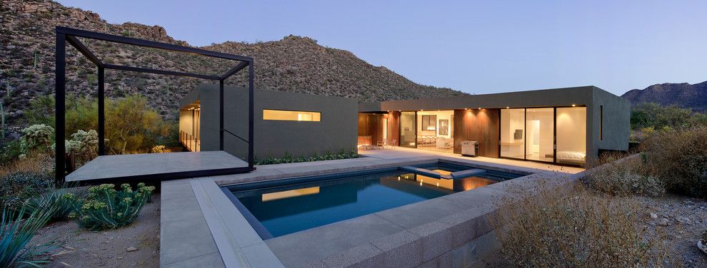 Window Depot Tucson for a Modern Pool with a Design and Levin Residence by Ibarra Rosano Design Architects