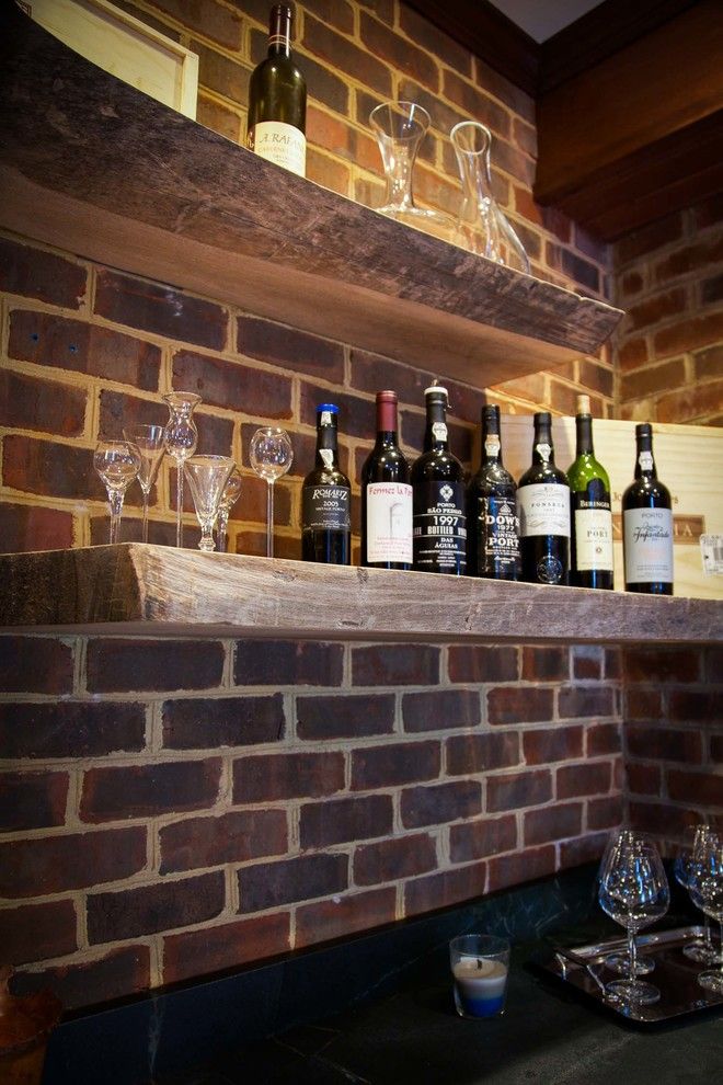 Wine and Design Richmond Va for a Rustic Spaces with a Wine Cellar and Wine Bar by Sustainable Solutions of Va