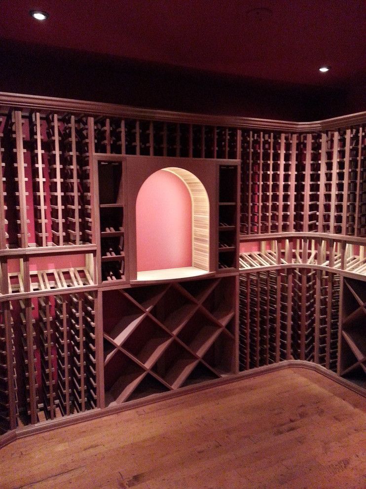 Wine and Design Richmond Va for a Traditional Wine Cellar with a Diamond Bin and Wine Cellar Build and White Glove Install in Virgina by Wineracks