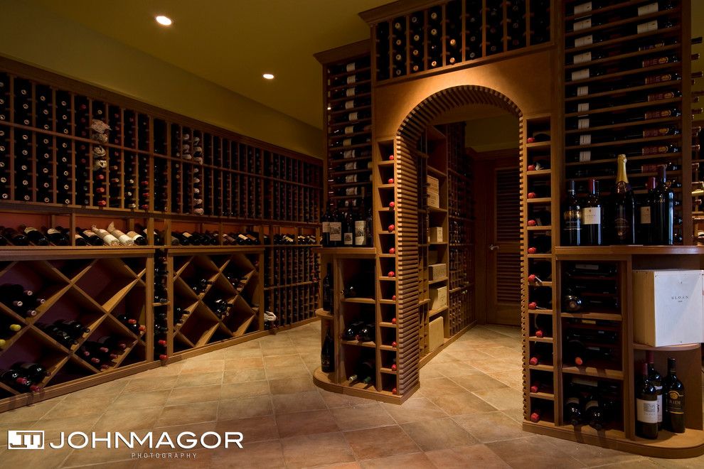 Wine and Design Richmond Va for a Traditional Wine Cellar with a Lighting and Wine, Wine, Wine! by John Magor Photography