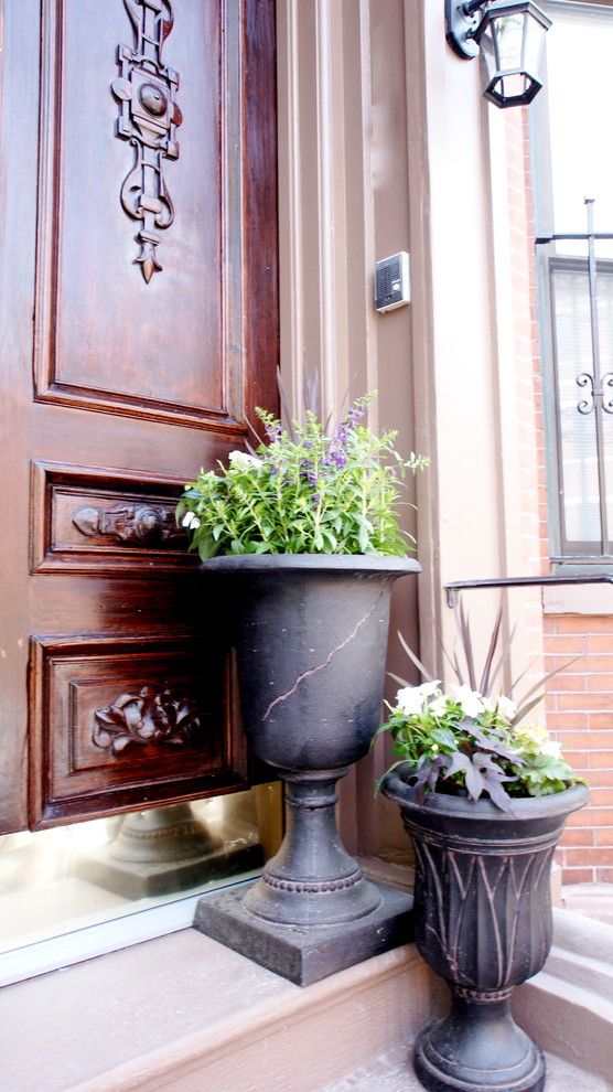 Winston Flowers Boston for a Traditional Exterior with a Brownstone and Claremont Park by Melissa Miranda Interior Design