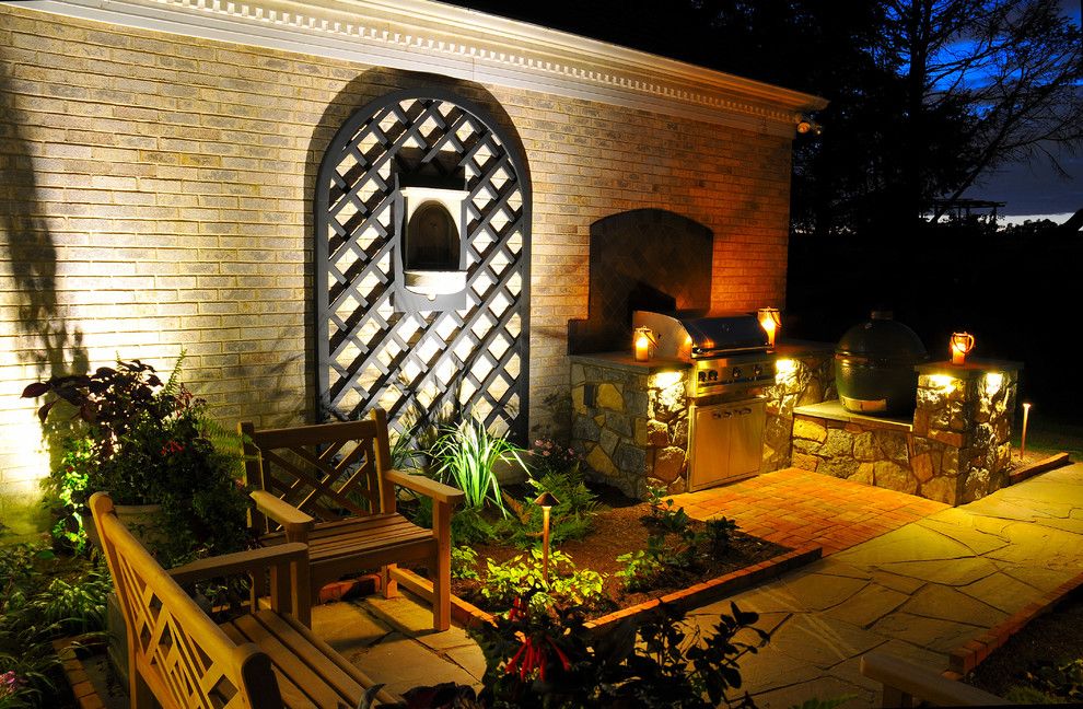 Wolf Furniture Lancaster Pa for a Traditional Landscape with a Outdoor Lighting and Lancaster Pa. Outdoor Kitchen Courtyard by Fernhill Landscapes