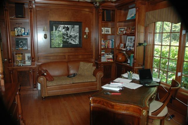 Woodcraft Furniture for a Traditional Home Office with a Custom and Gentlemen's Office by Superior Woodcraft, Inc.