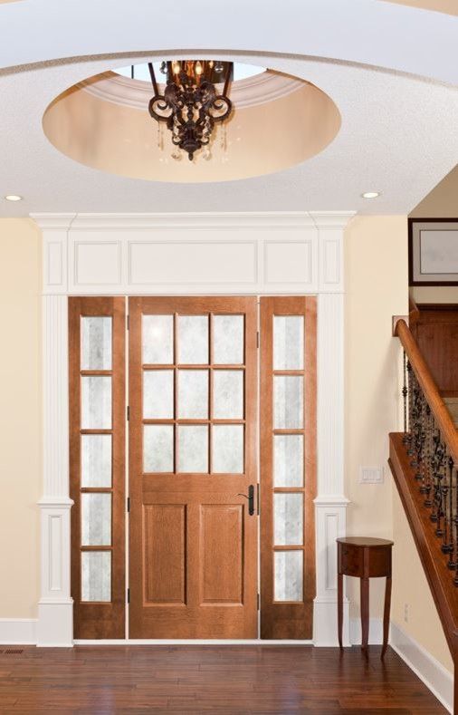 Woodgrain Doors for a Traditional Entry with a Exterior Door and Curb Appeal with a New Front Door by Southern Supply