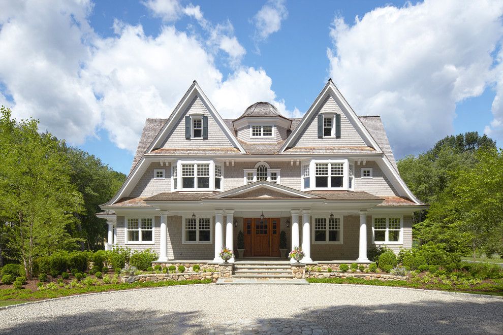 Woodlake Country Club for a Victorian Exterior with a Roofline and New Canaan Private Residence by Country Club Homes