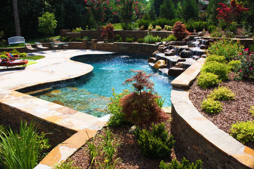 Woodlands Nashville for a Traditional Pool with a Woodland and Jackson Residence Woodland Pool Design by J. Brownlee Design