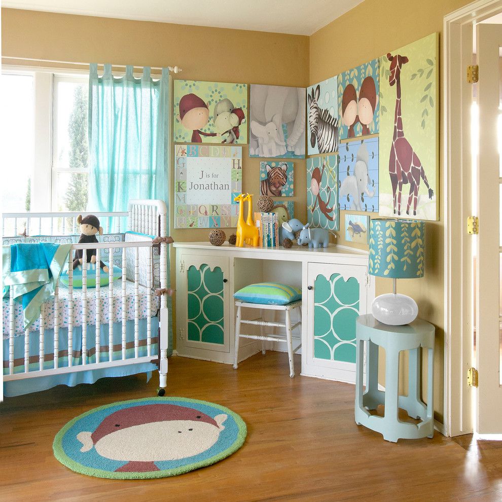 Www.coasterfurniture.com for a Traditional Nursery with a Wall Art for Children and Modern Jungle Themed Nursery by Oopsy Daisy, Fine Art for Kids