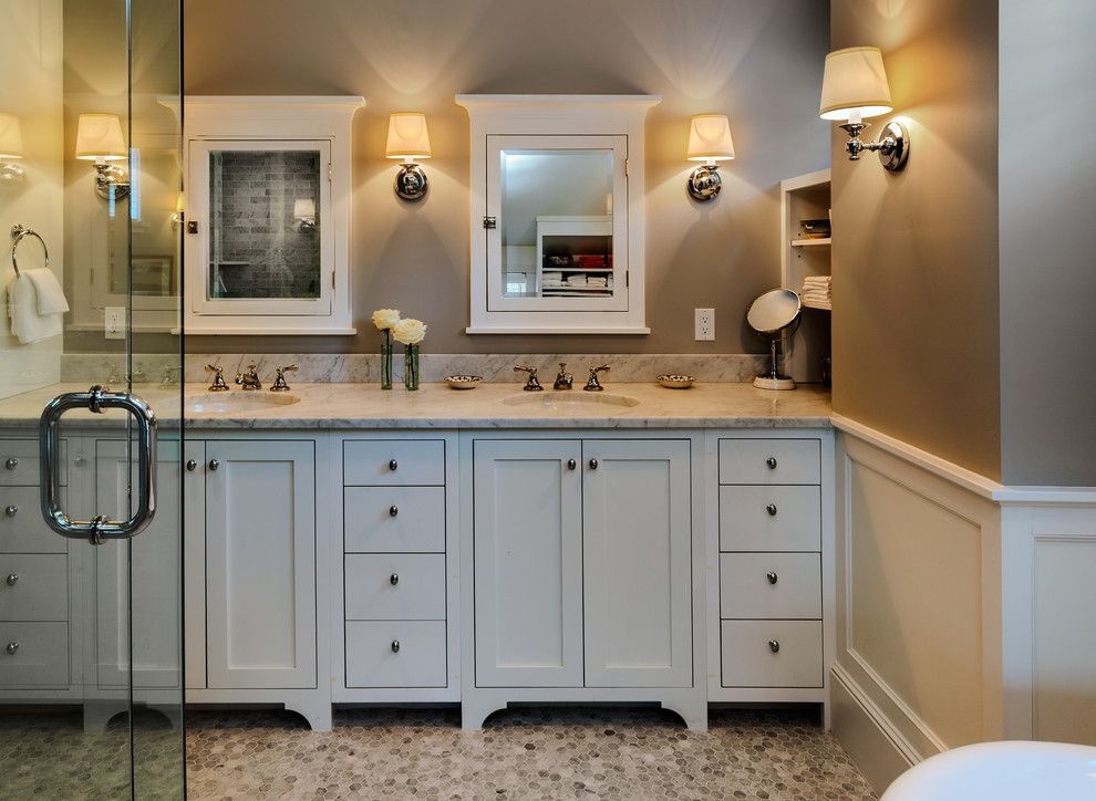 Www.palmbeachpost.com for a Beach Style Bathroom with a Sconces and Hills Beach Cottage by Whitten Architects