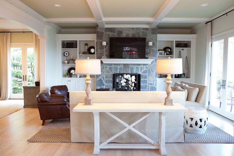 Wychmere Beach Club for a Traditional Family Room with a White Sofa and Family Room by Jenny Baines, Jennifer Baines Interiors