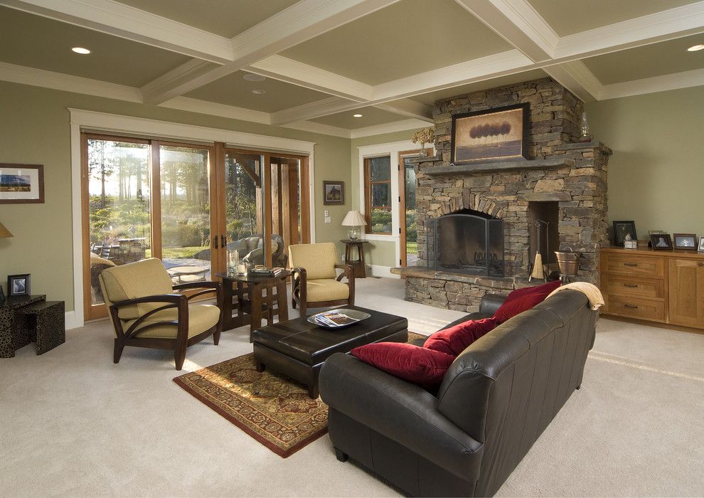 Zack White Leather for a Traditional Family Room with a Arm Chair and Campbel by Christian Gladu Design