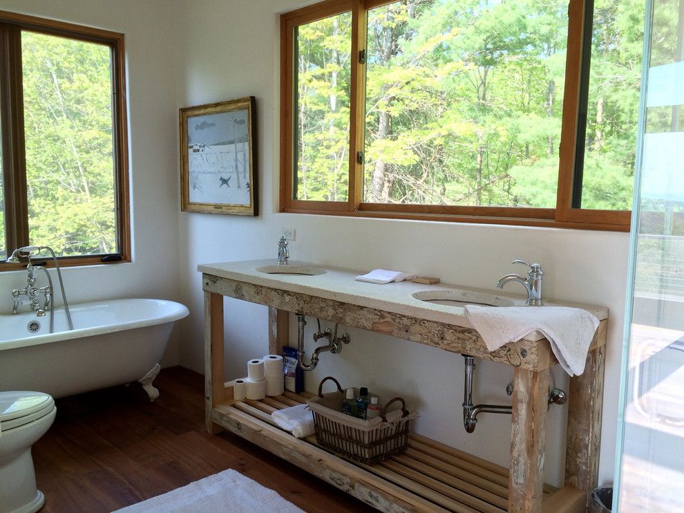 Zeon Zoysia for a Modern Bathroom with a Catskills Designer and Red Rock Staging by Bespoke Decor