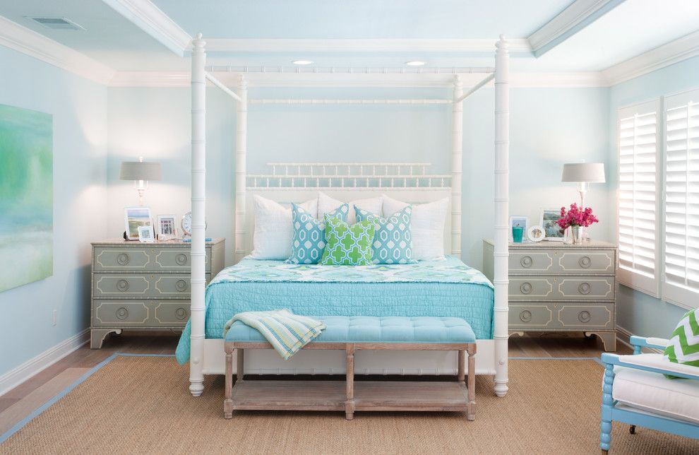 Zillow La Jolla for a Beach Style Bedroom with a Tufted Bench and Greenwillow by Agk Design Studio