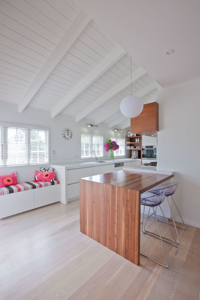 Zillow La Jolla for a Contemporary Kitchen with a Pink Pillows and Modern Horizontal Lines by Bespoke on Khyber