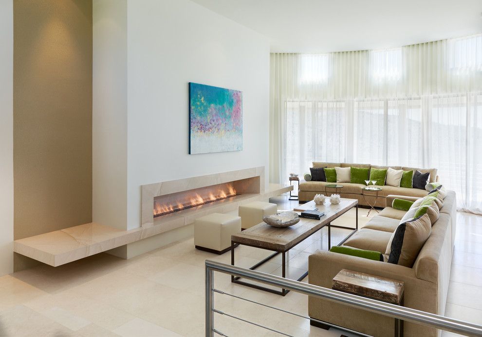 Zillow La Jolla for a Contemporary Living Room with a White Wall and Living Room by the Refined Group