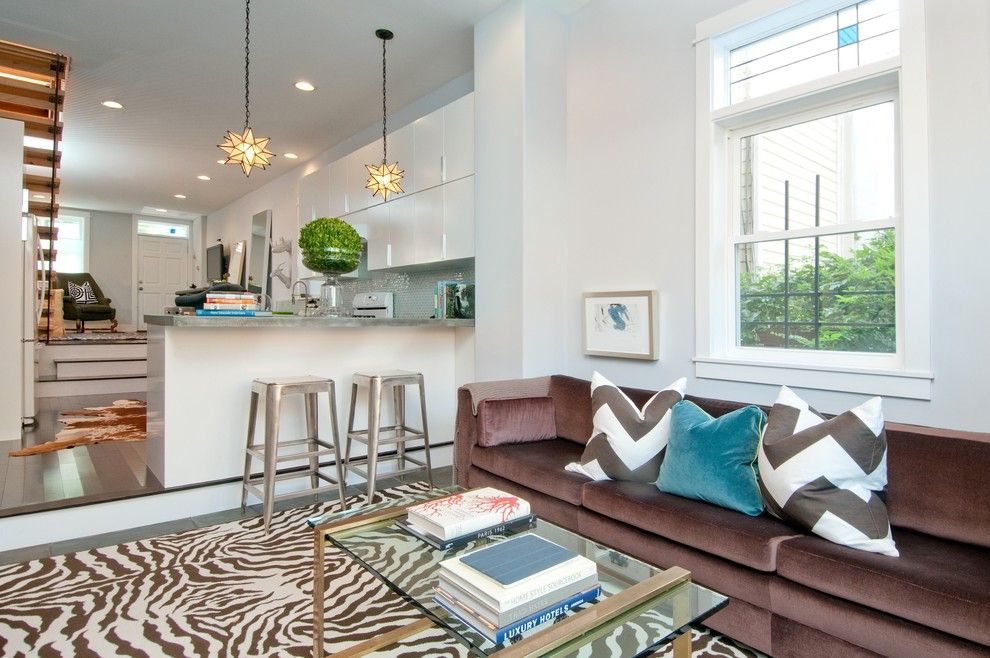 Zillow La Jolla for a Transitional Family Room with a Slate and Michelle Miller Interiors by Michelle Miller Interiors